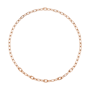 Essentials Openable Link Necklace - 18k Rose Gold Plated Silver