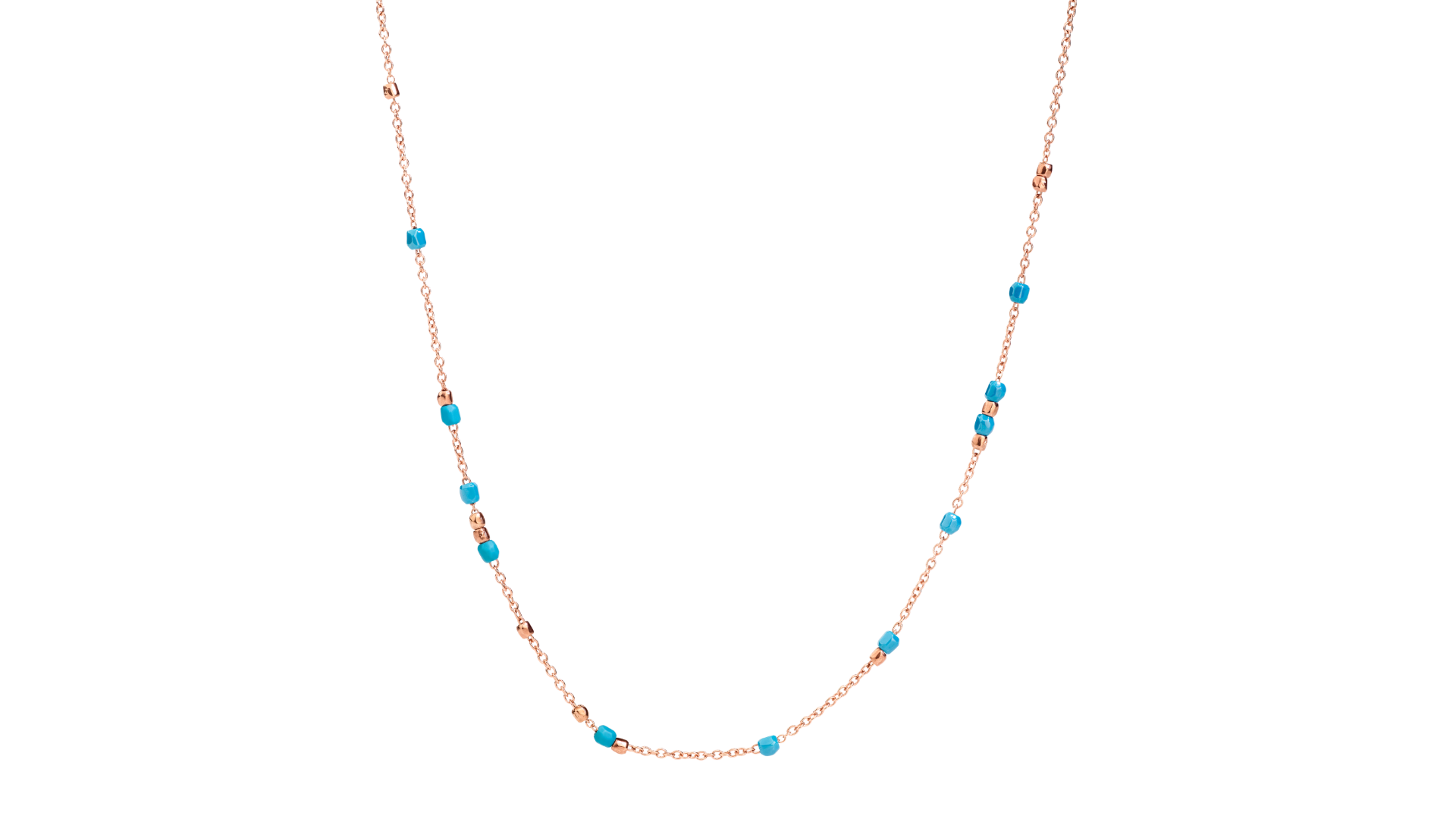 DoDo COLLANA MINI GRANELLI ORO ROSA CERAMICA DoDo Online Boutique Italia