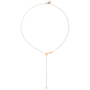 Stellina Lariat Necklace - 9k Rose Gold, Silver
