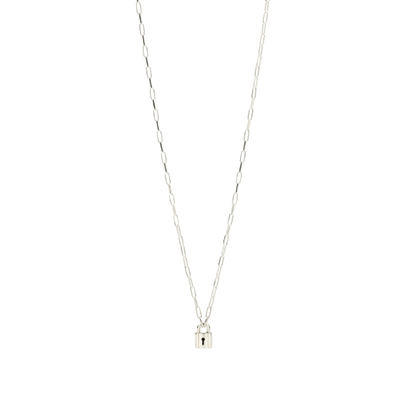 Authentic HERMES Cadena Motif Padlock Necklace 925 Sterling Silver #S208028  | eBay