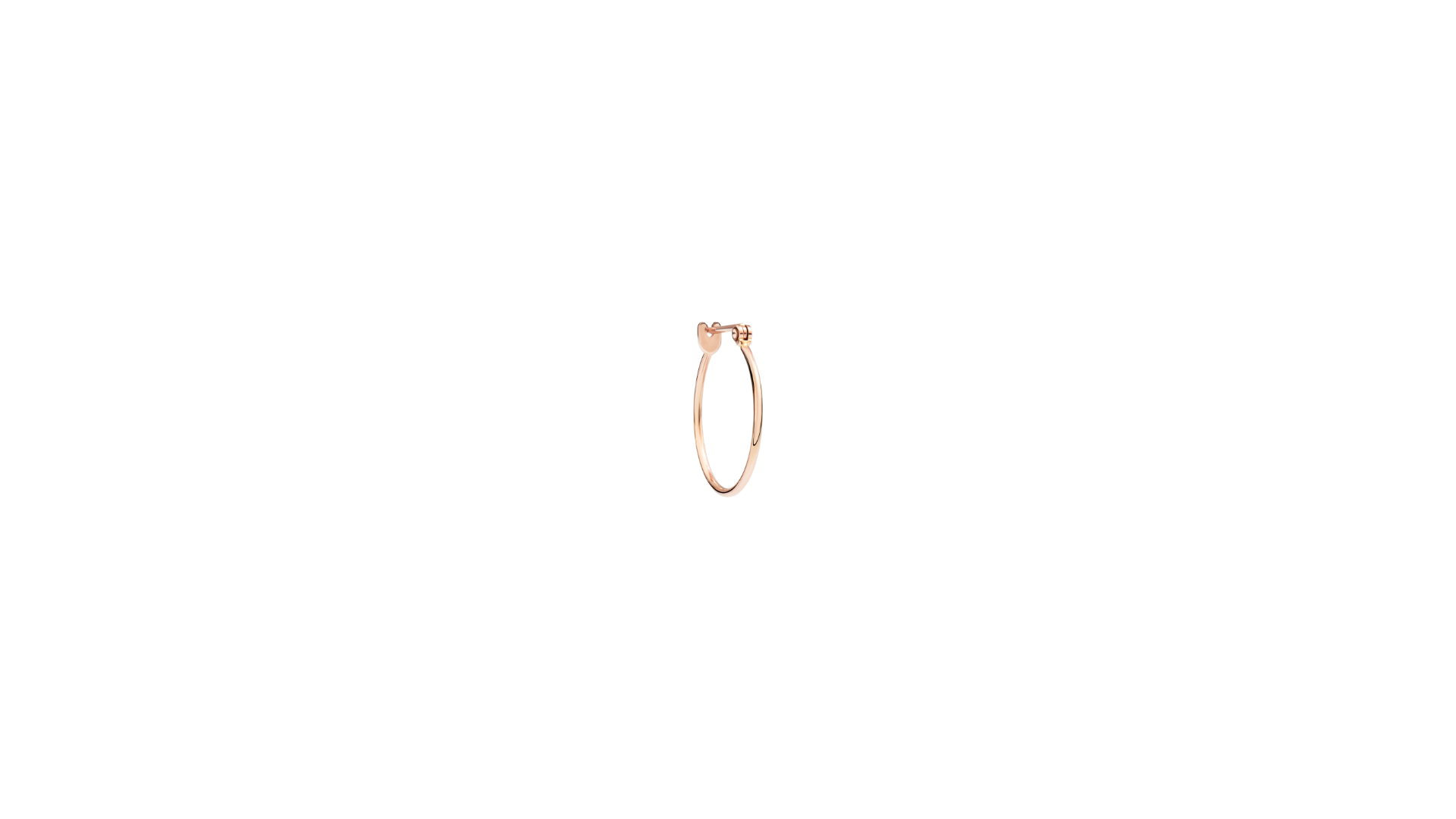 Small rose sales gold hoops