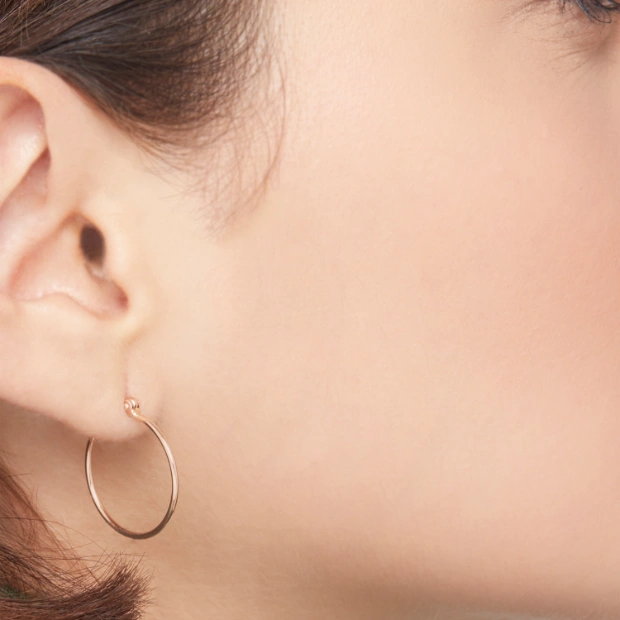 Rose Gold Essentials Hoop Earring