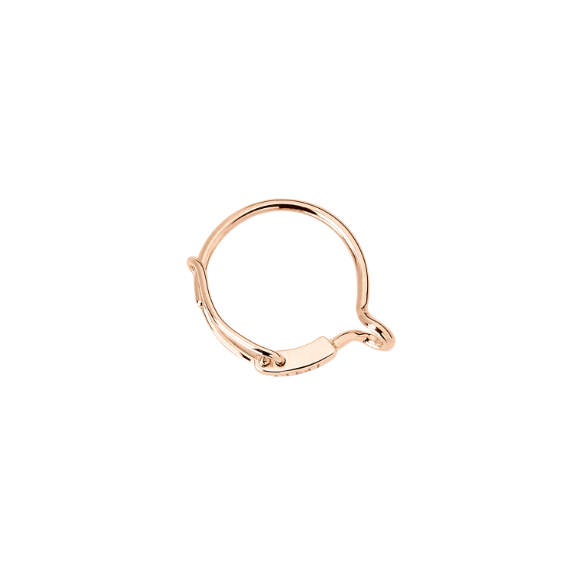 DoDo ROSE GOLD HOOP CHARM HOLDER EARRING DoDo Online Boutique Netherlands