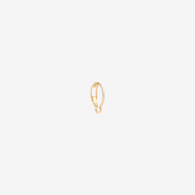 Boucle D'oreille Créole Porte-pendentif Or Jaune