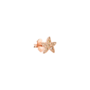 精致stellina耳钉 - 9k玫瑰金, 褐钻