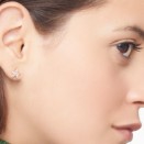 Ohrring Stellina Mit Edelsteinen - Roségold 9k, Brauner Diamanten
