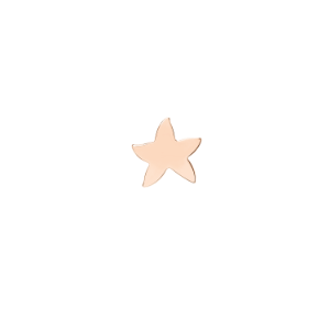 Star Earring - 9k Rose Gold