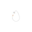 Oval Essentials Earring - Silver, 9k Rose Gold