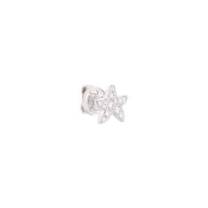 ステッリーナ プレシャスイヤリング - K18 ホワイトゴールド, ホワイトダイヤモンド