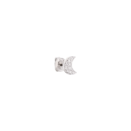 Precious Moon Earring - 18k White Gold, White Diamonds