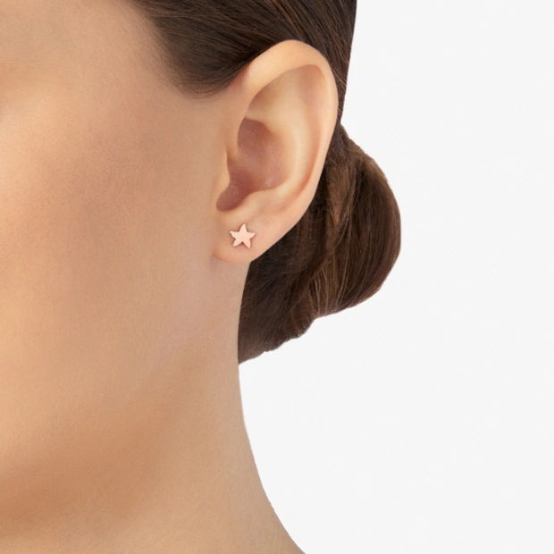 Ohrstecker Mini-stellina Roségold