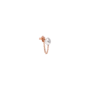 Orecchino Pepita - Oro Rosa 9k, Argento