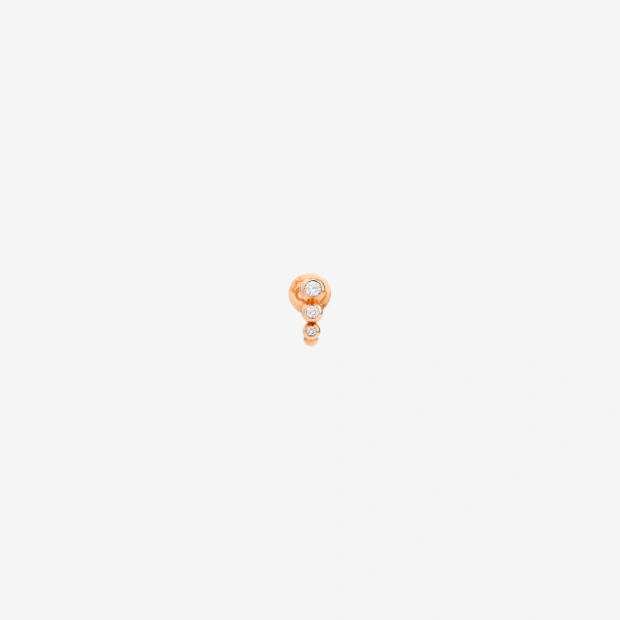 Rose Gold & Diamond Bollicine Stud Earring