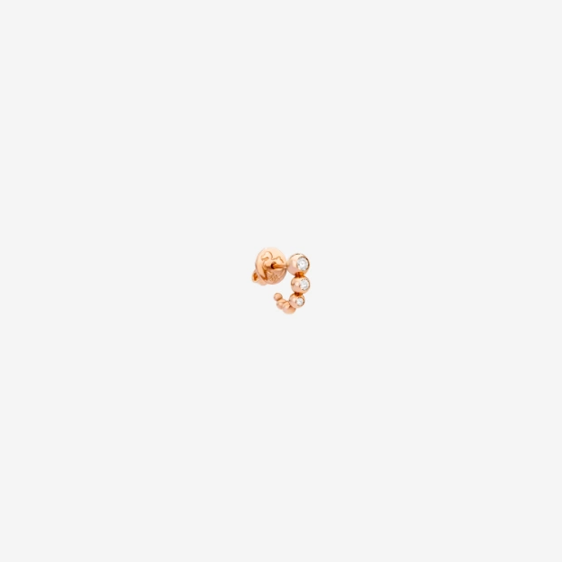 Rose Gold & Diamond Bollicine Stud Earring