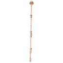 Orecchino Pendente Mini Granelli - Oro Rosa 9k, Argento