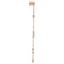 Orecchino Pendente Mini Granelli - Oro Rosa 9k, Argento