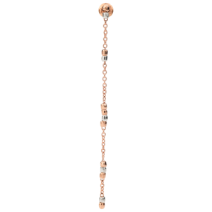 Mini Granelli Pendant Earrings - 9k Rose Gold, Silver