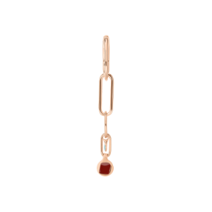 Orecchino Pendente Bazaar - Argento Dorato Oro Rosa 18k, Smalto