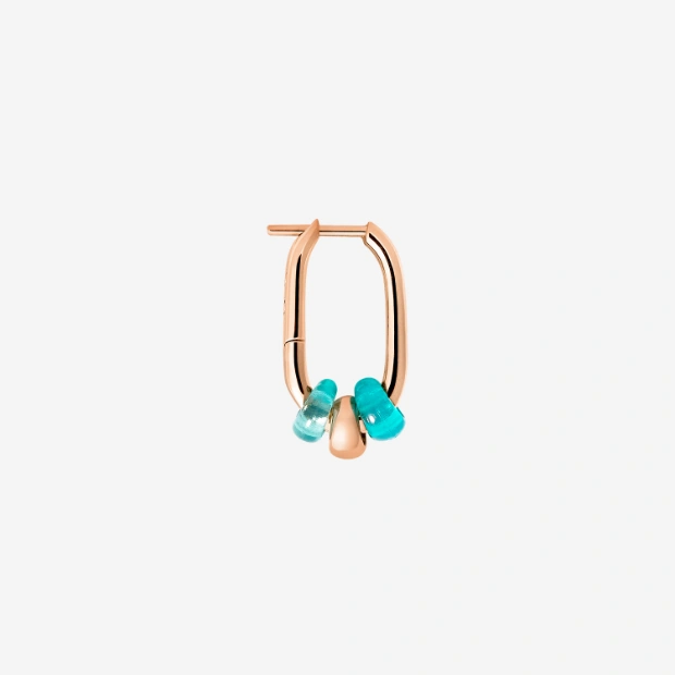 Rondelle ゴールドプレーテッドシルバー＆リサイクルプラスチック フープピアス