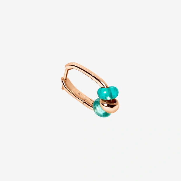 Rondelle ゴールドプレーテッドシルバー＆リサイクルプラスチック フープピアス