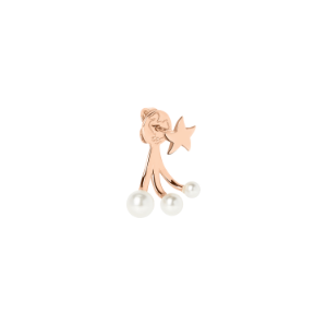 Stellina Ohrstecker - Roségold 9k, Kristallperlen