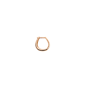 Boucle D’oreille Essentials Version Luxe - Or Rose 9k, Diamants Blancs