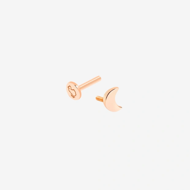 Piercing Luna Oro Rosa