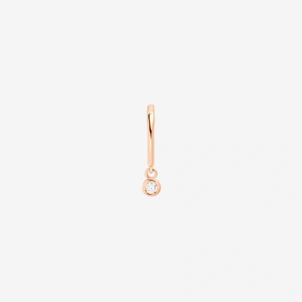 Essentials ピアス（ローズゴールド Ｘ ダイヤモンド）