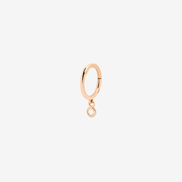 Essentials ピアス（ローズゴールド Ｘ ダイヤモンド）