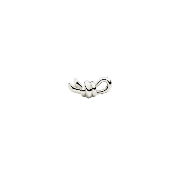 Orecchino Stud Nodo Argento