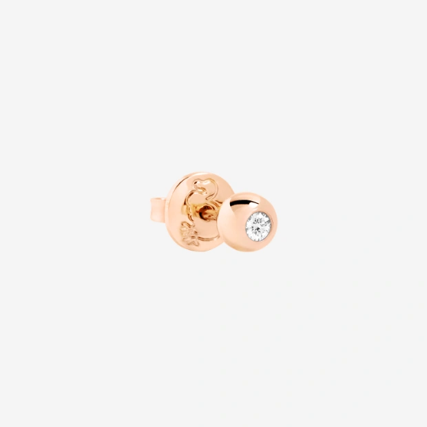 Ohrstecker Bollicine Roségold Und Diamante