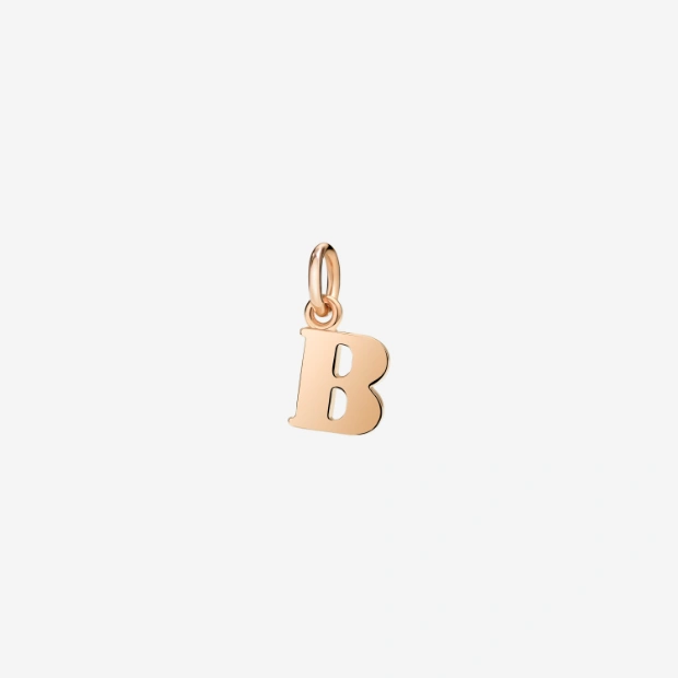 アルファベットチャーム「b」（ローズゴールド）