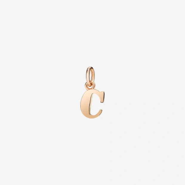 Anhänger Buchstabe C Roségold