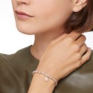 Ciondolo Quadrifoglio Prezioso - Oro Rosa 9k, Diamanti Brown