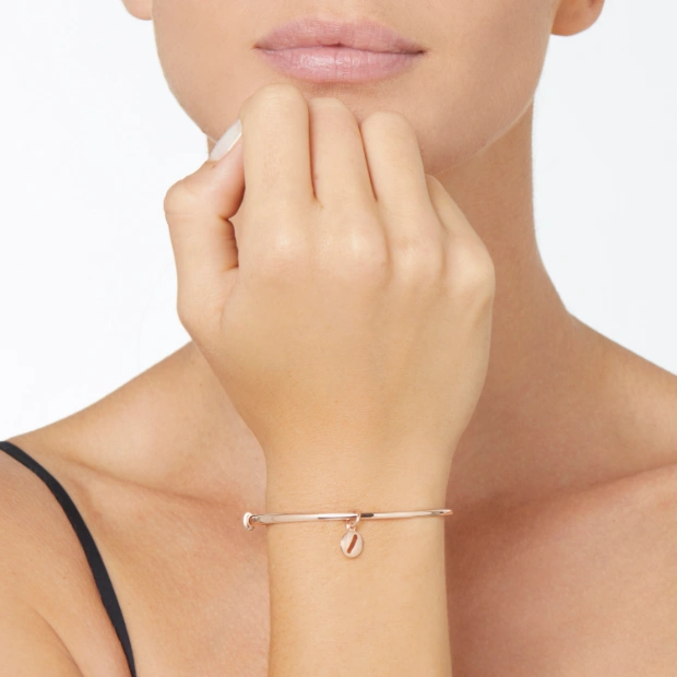 Rose Gold Letter O Charm