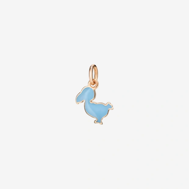 Anhänger Dodo Junior Roségold Und Emaille