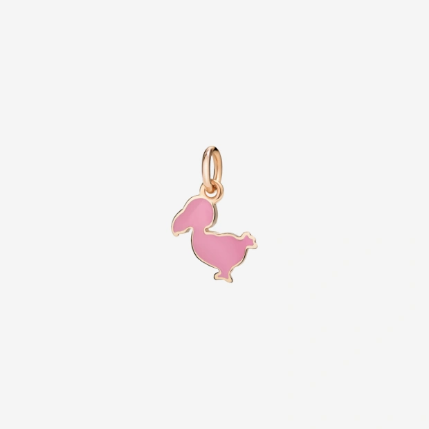Ciondolo Dodo Junior Oro Rosa & Smalto