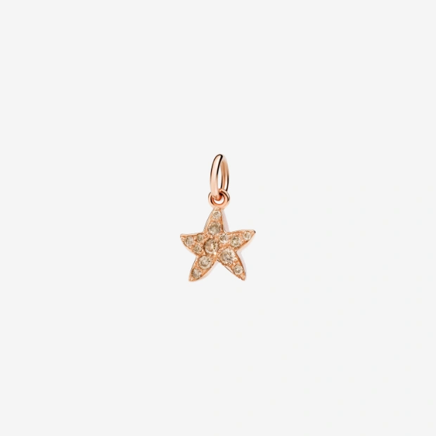 Anhänger Stellina Roségold Und Diamanten Brown