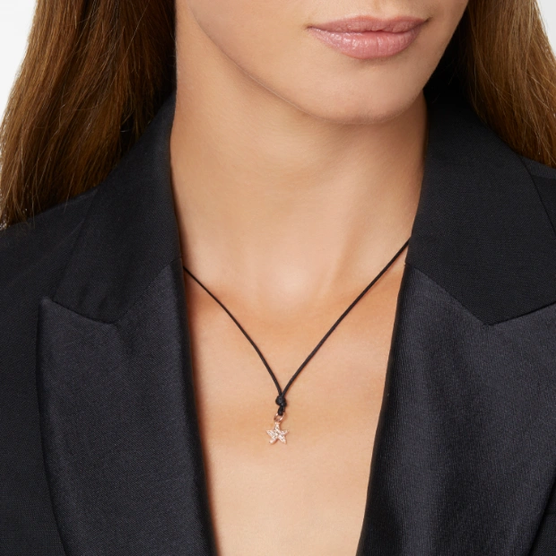 Anhänger Stellina Roségold Und Diamanten Brown