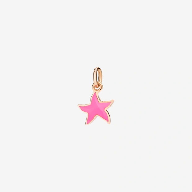 Rose Gold & Enamel Star Charm