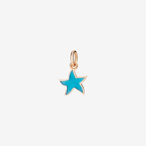 Rose Gold & Enamel Star Charm