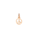 Peace Symbol Charm - 9k Rose Gold
