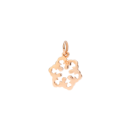 Snowflake Charm - 9k Rose Gold, Icy Diamonds