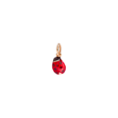 Ladybug Charm - 9k Rose Gold, Red Enamel