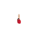 Ladybird Charm - 9k Rose Gold, Red Enamel