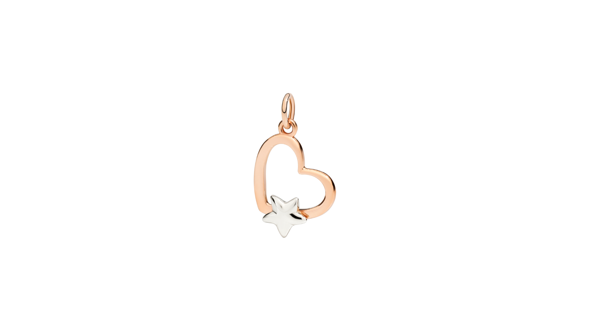 DoDo CIONDOLO CUORE ORO ROSA ARGENTO DoDo Online Boutique Italia