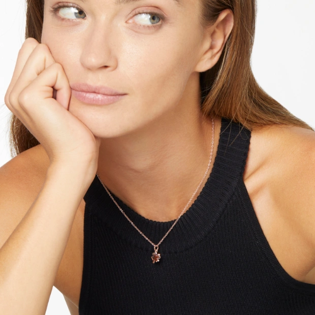 Rose Gold Four Leaf Clover Charm