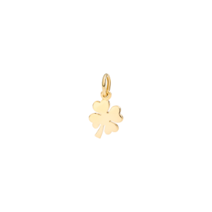 Four Leaf Clover Charm - 18k Yellow Gold