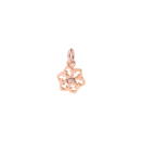 Pendentif Flocon De Neige Précieux - Or Rose 9k, Diamants Blancs