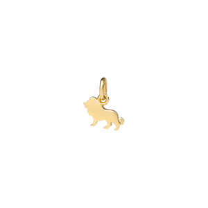 Lion Charm - 18k Yellow Gold